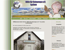 Tablet Screenshot of hilfe-osteuropa.de